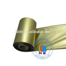 Adhesive Vinyl PVC label sticker printing gold metallic foil printer ribbon